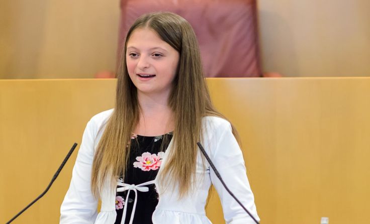 Hanna Neundlinger besucht die Polytechnische Schule in Gramastetten. Foto: Johanes Jodlbauer