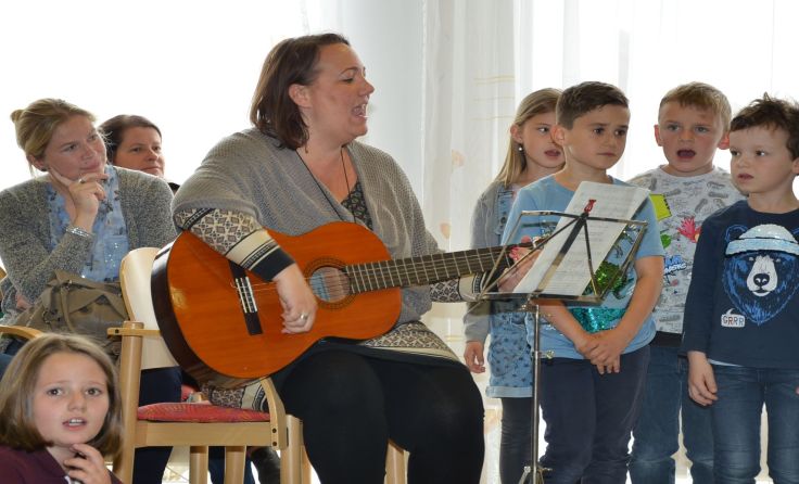 Gemeinsam wurde musiziert. Foto: Ganglberger