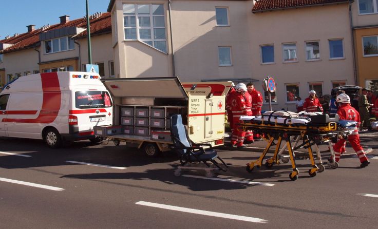 In Ottensheim ist ein MSE-Anhänger stationiert. Foto: Rotes Kreuz