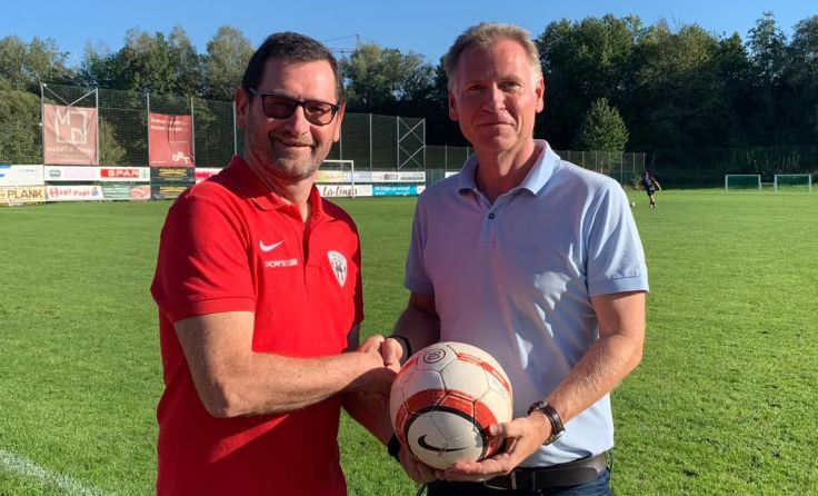 Mario Moser-Luger mit Union Schweinbach-Obmann Franz PlankFoto: SPÖ Engerwitzdorf