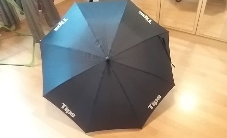 Der Regenschirm ist einsatzbereit. Foto: Hamedinger