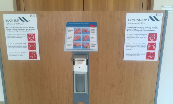 Hygiene spielt am Gemeindeamt Walding weiterhin eine große Rolle. Foto: Gemeinde