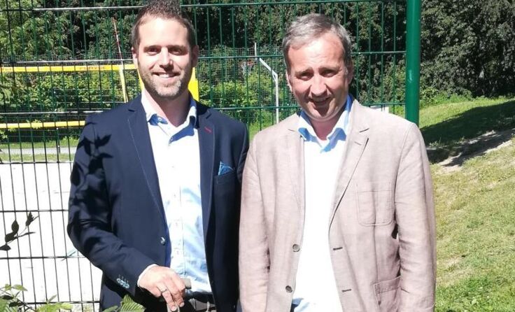 Philipp Scheibenreif mit Sohn Marvin und Michael Hammer. (Foto: FPÖ)