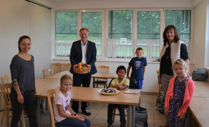 Vizebürgermeister Mario Moser-Luger bei seinem Besuch (Foto: Kinderfreunde)