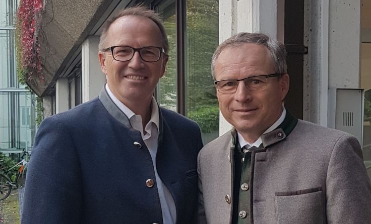 Günter Pröller und Wolfgang Klinger. Foto: Prölller/Archivfoto 2019