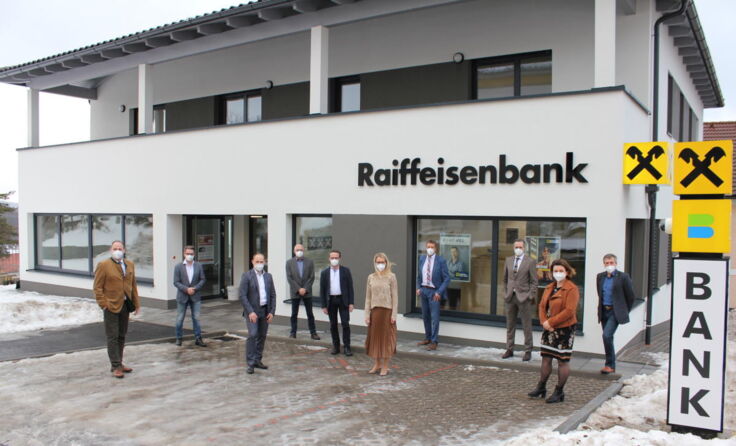 Das neue „Raiffeisenhaus Traberg“. (Foto: Raiffeisenbank Mittleres Rodltal)