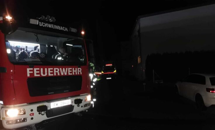 Der nächtliche Einsatz. (Foto: FF Schweinbach)