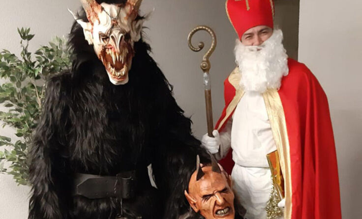 Der Nikolaus besuchte die Puchenauer Kinder. (Foto: Kinderfreunde)