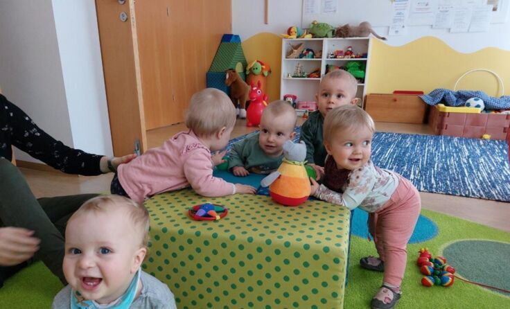 Gemeinsames Spielen steht am Programm. (Foto: Ganglberger)