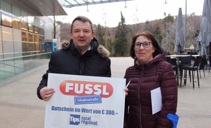 Tips-Glücksengerl Andreas Hamedinger und Claudia Giakomini. (Foto: Strobel)