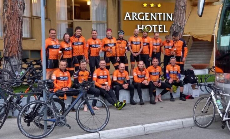 Die Radfahren im italienischen Grado. (Foto: Bike Team Lacken)