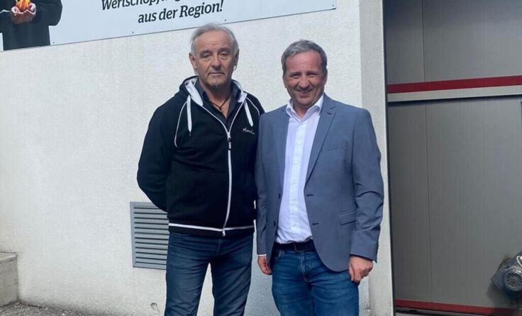 Franz Weber und Bürgermeister Michael Hammer (Foto: Gemeinden)