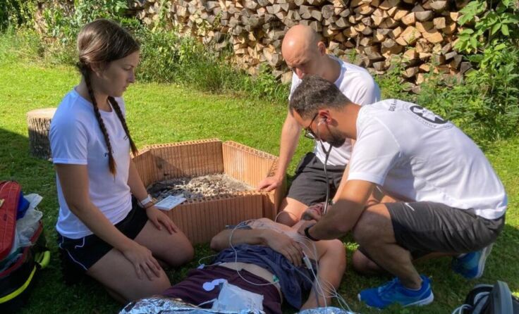 Die Sanitäter mussten Notfallszenarien bewältigen. (Foto: RK UU/Daniel Rechberger)