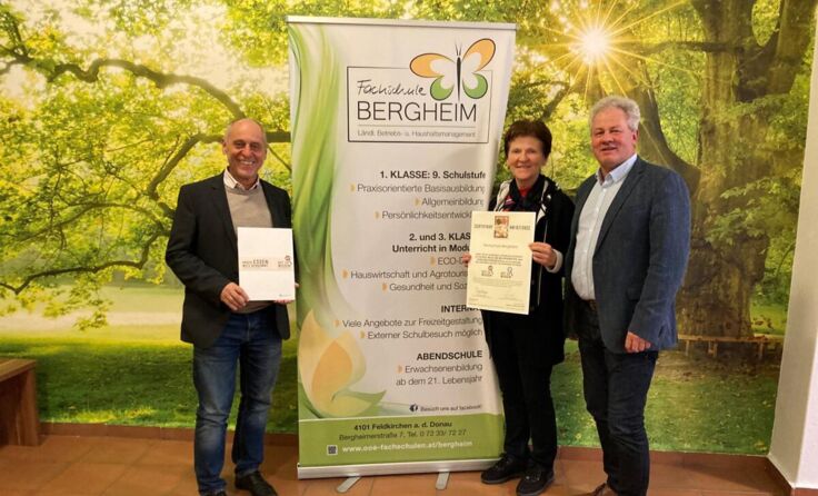 Die Verleihung der Auszeichnung. (Foto: FS Bergheim)