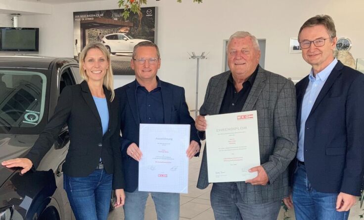 Sabine Lindorfer, Helmut Eder, Hans Eder und Franz Tauber (Foto: BST UU)