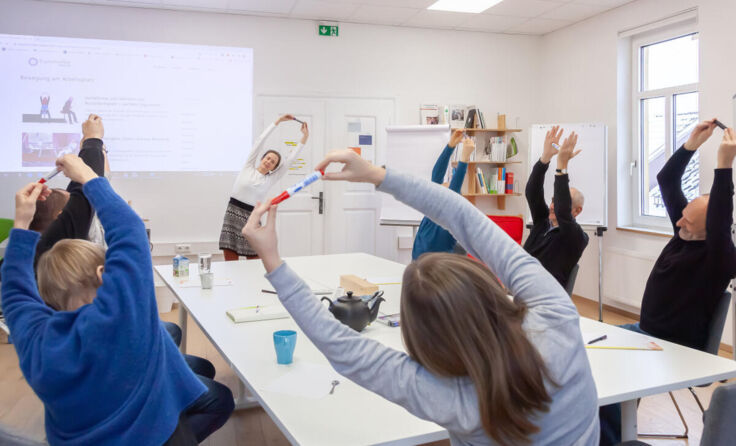 Bewegung: Auch am Arbeitsplatz möglich. (Foto: Ulrich Kehrer)