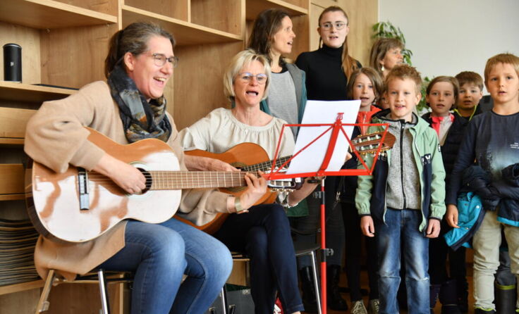 Gemeinsam wurde der Frühling begrüßt. (Foto: Ganglberger)