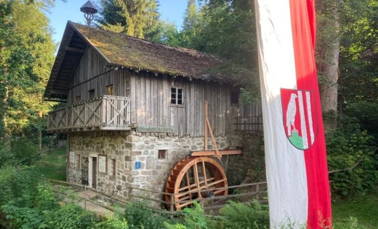 Das neue Mühlrad (Foto: Christoph Pree)