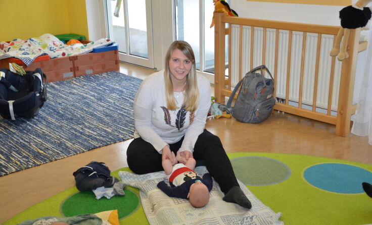 Im EKiZ Wichtelhaus findet ein Babymassage-Kurs statt. (Foto: Ganglberger)