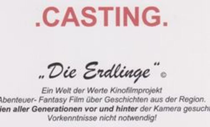 Einladung zum Casting