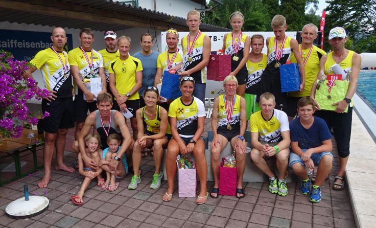Die Mannschaft der LG Kirchdorf war beim Triathlon kaum zu schlagen.