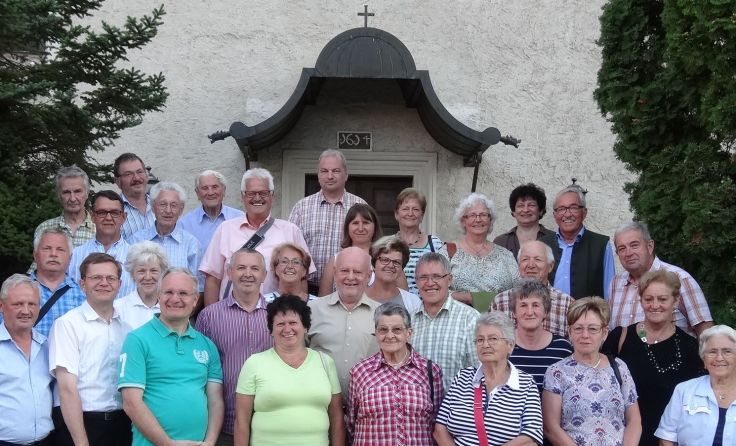 Gruppenfoto der Teilnehmer des KMB-Ausflugs. 