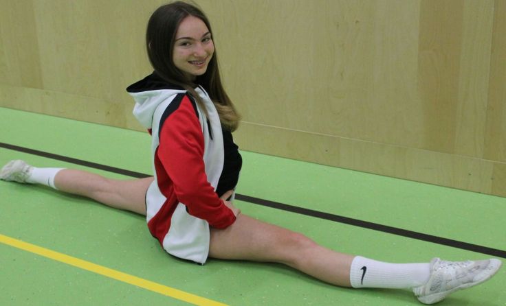 Lisa Kaller freut sich schon sehr auf die Cheerleading-Junioren-WM. Fotos: Thomas Lettner