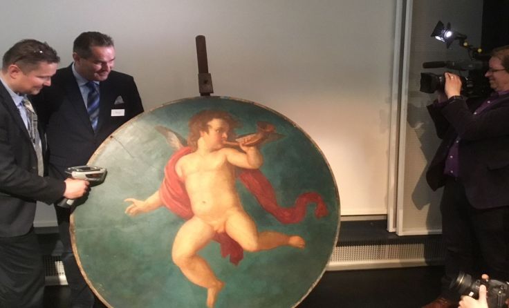 Das Gemälde "Trompetender Putto" wurde mit modernster Weltraumtechnik untersucht. Foto: textART