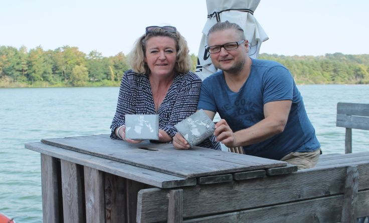 Sängerin Juliane Stieglitz und Erwin Nolz von der Seedose. Foto: Thomas Lettner
