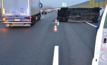 Schwerer Verkehrsunfall auf der A1 in St. Pölten Richtung Linz
