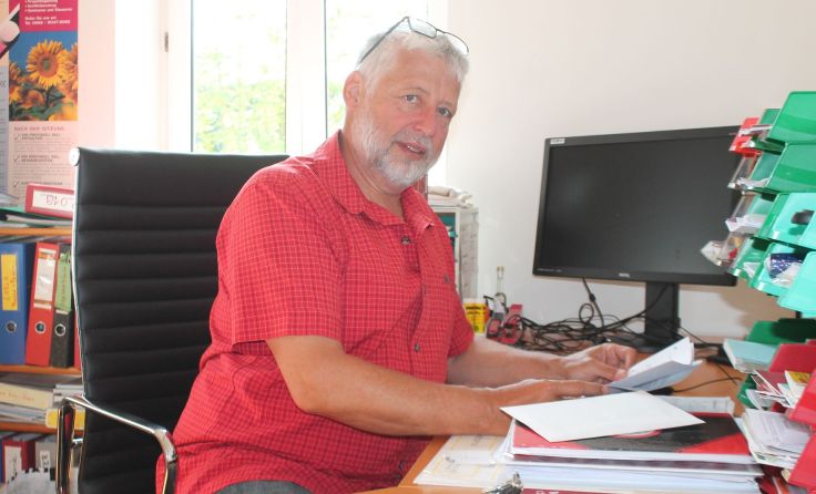 Christian Köstler ist Mitarbeiter bei Willkommen Mensch in Amstetten. Foto: Thomas Lettner