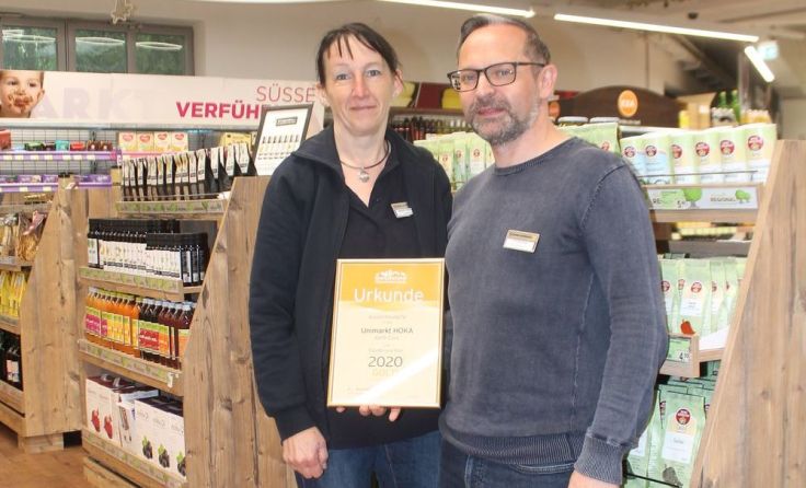 Geschäftsführer Stefan Kaes mit Mitarbeiterin Sabine Schochter. Foto: Thomas Lettner