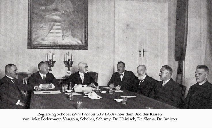 Florian Födermayr (l.) als Landwirtschaftsminister in der Regierung Schober. Foto: Gerhard Riedl