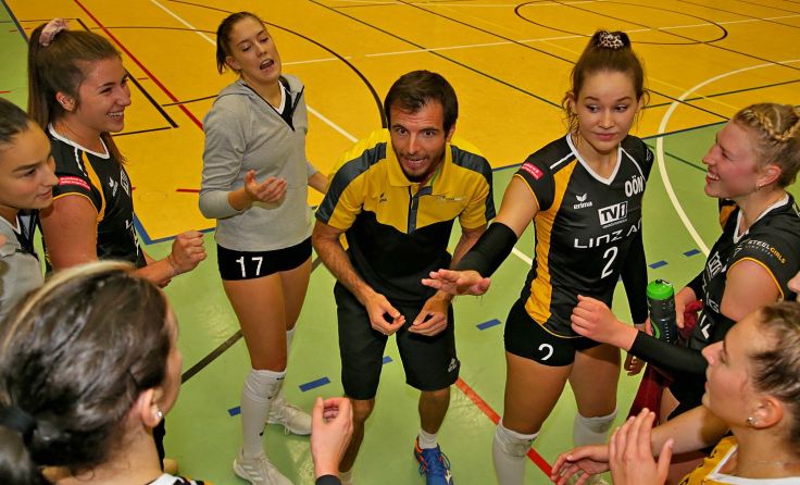 Steelvolleys-Coach Roland Schwab hat die richtigen Worte gefunden. Foto: PHOTO PLOHE 
