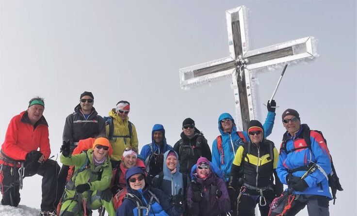 Alle Teilnehmer erreichten den Gipfel. (Foto: Mühlparzer)