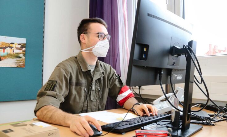 Die Soldaten unterstützen bei der Nachverfolgung des Corona-Virus. (Foto: BMLV/Anton MICKLA)