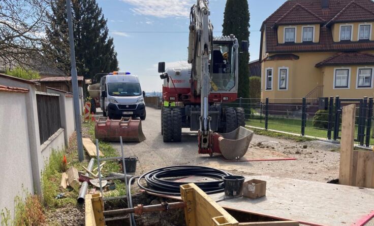 Sanierungsarbeiten in der Raaderstraße (Foto: Gemeinde Ennsdorf)