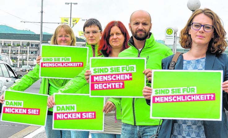 Die grüne Antwort auf die SPÖ-Schilderaktion Foto: Grüne Linz