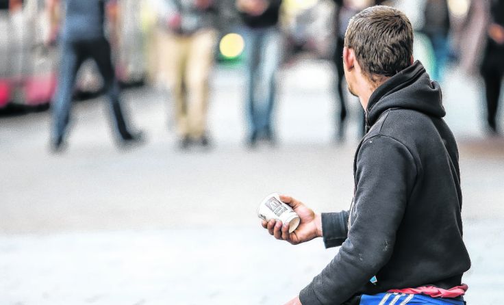 Bettler in Linz Foto: Weihbold