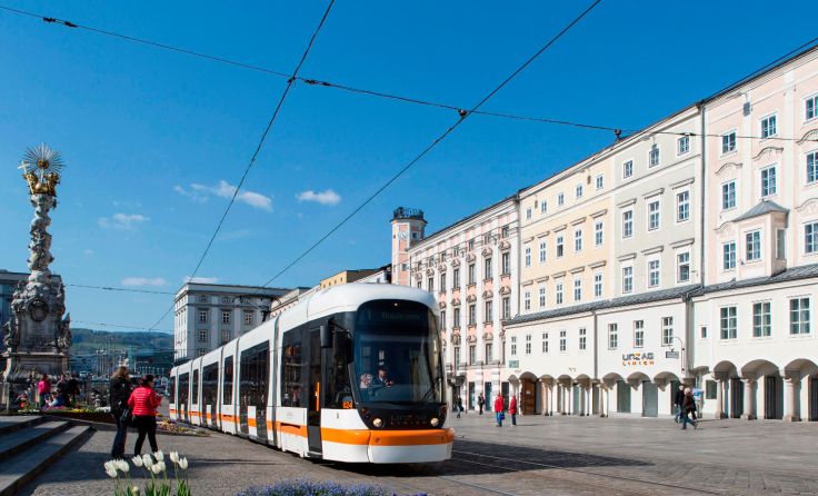 Auch die Haltestelle Hauptplatz ist betroffen. Foto: Linz AG