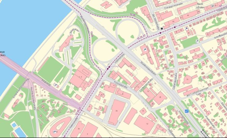 In der Hafenstraße entsteht eine neue Busspur. Bild: Doris/Land OÖ