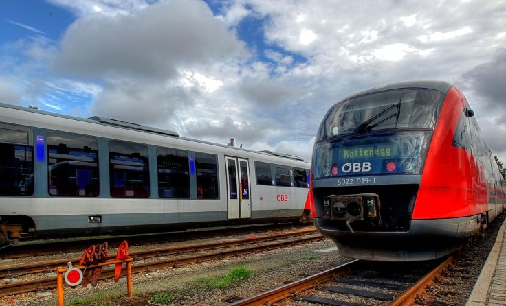 Die Mühlkreisbahn im Bahnhof Urfahr Foto: Weihbold