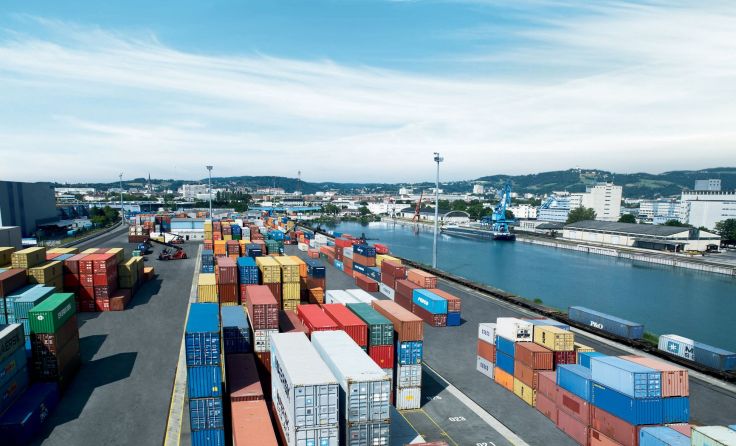 Der Linzer Hafen Foto: Linz AG