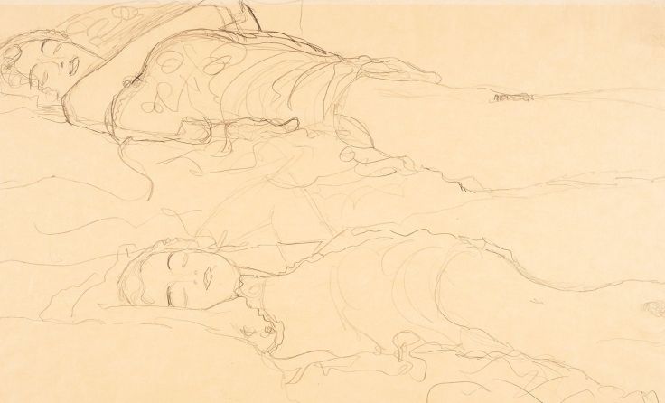 Gustav Klimt, „Zwei Liegende“, Foto: Reinhard Haider