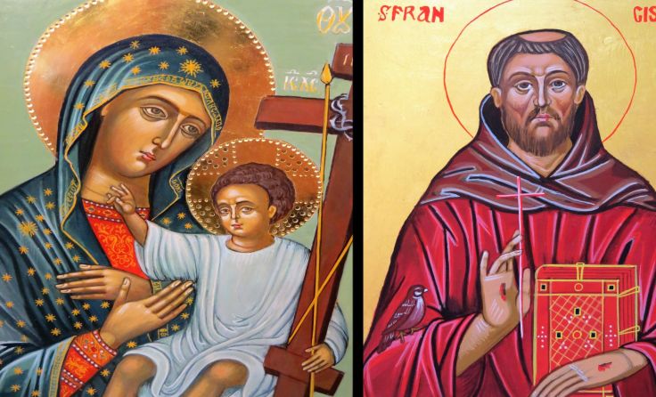 Maria, Jesus und Heiligenbilder sind gängige Motive. Bilder: Silva Bozinova, Regina Engl