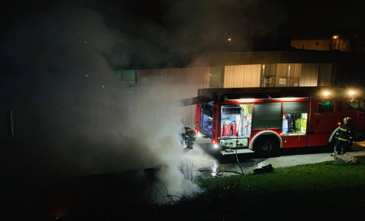 Einer der Brände war beim Kindergarten Weikerlseestraße. Foto: FF Pichling/Reiter