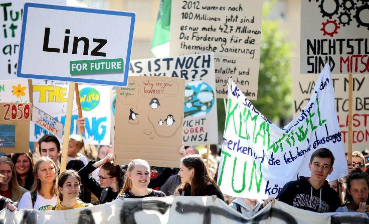 In Linz streiken „Fridays for Future“ erneut für das Klima. Foto: Weihbold