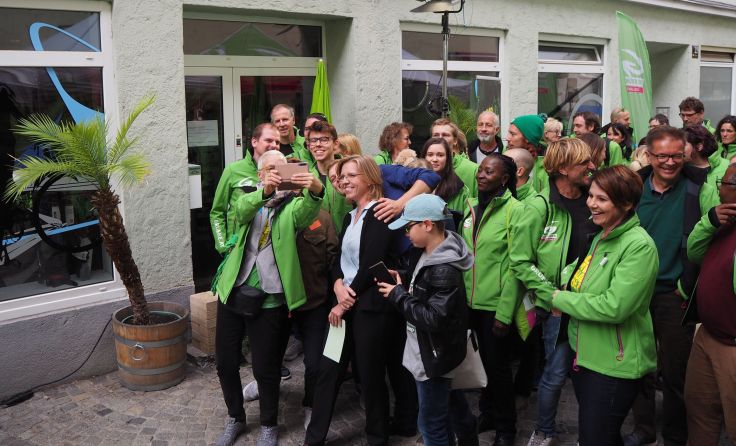 Die Grünen starten ins Wahlkampffinale. Foto: Tips/Stadler
