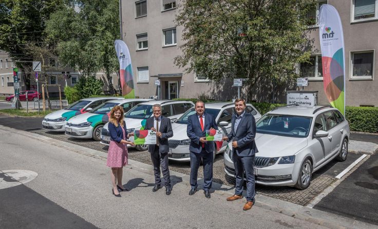 Rinner, Luger, Haider und Raml (Foto: Linz AG/Antonio Bayer Photography)