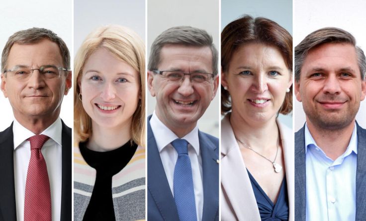 (v.l.) Stelzer, Haberlander, Achleitner, Langer-Weninger, Hattmannsdorfer (Foto: Weihbold)